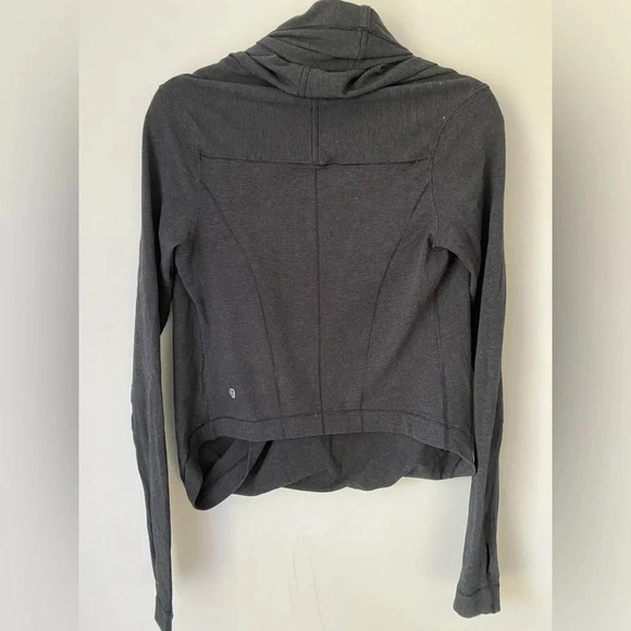 Lululemon Sweater Women’s 4 Iconic Wrap Gray - Picture 6 of 10